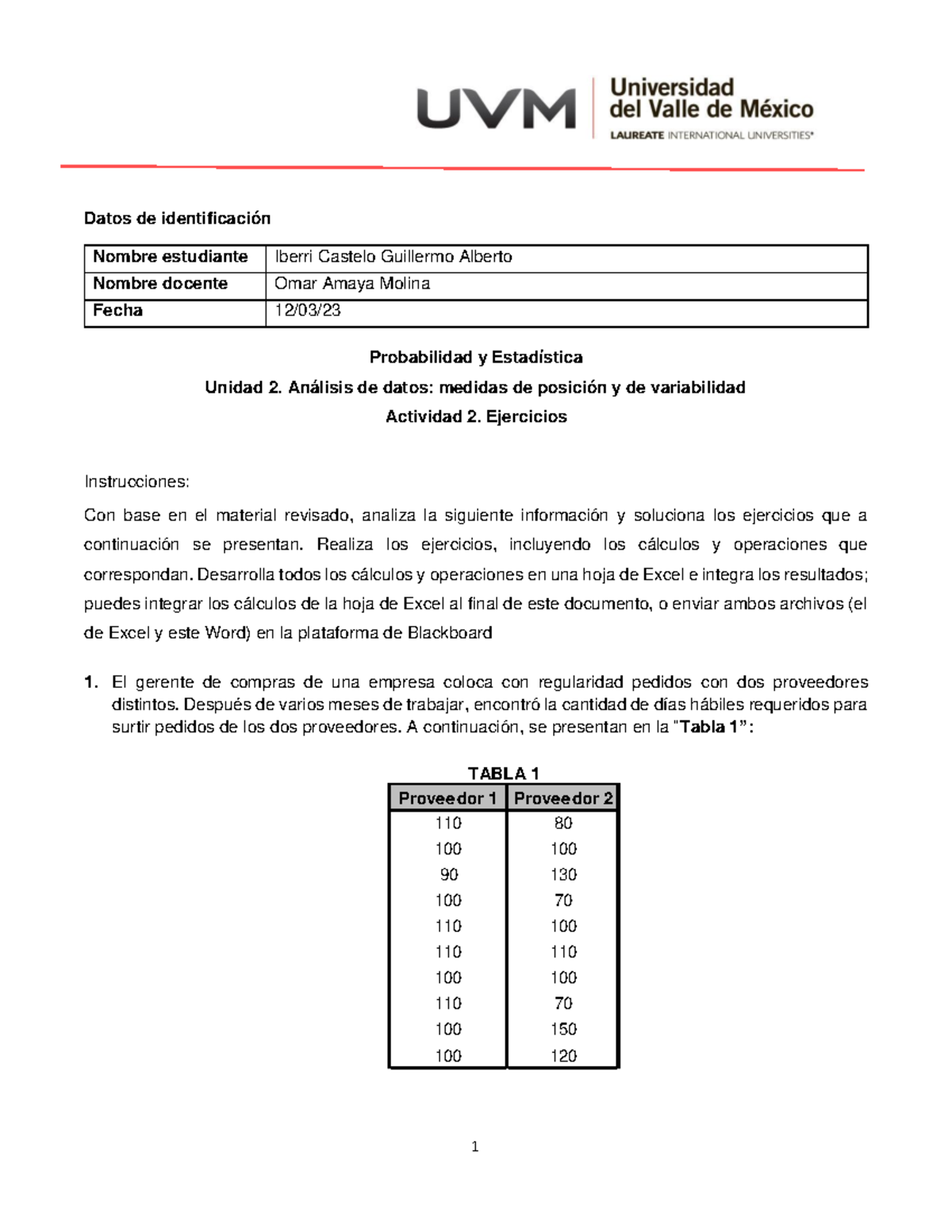 Examen Final 1 Espero Que Les Ayude Estadistica Ucv Studocu