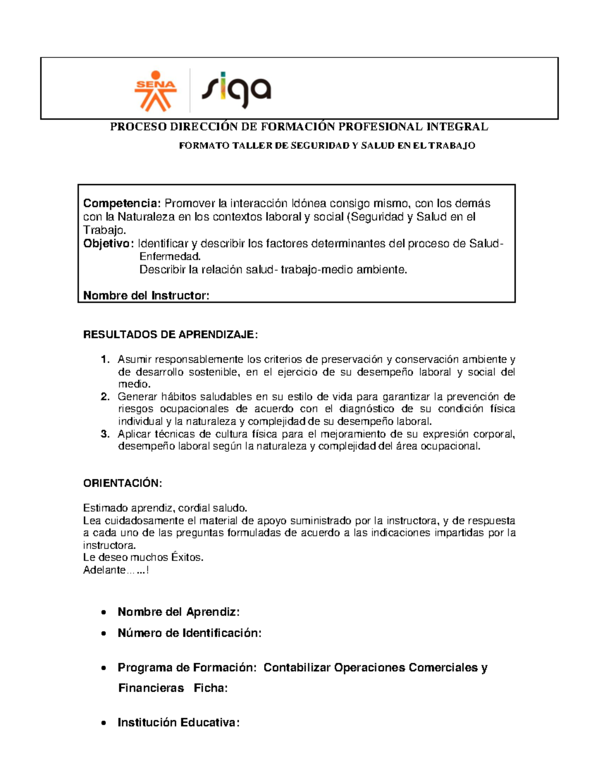 Tallern SSTn Contabilidad 106420 e4f216a86 - PROCESO DIRECCIÓN DE ...