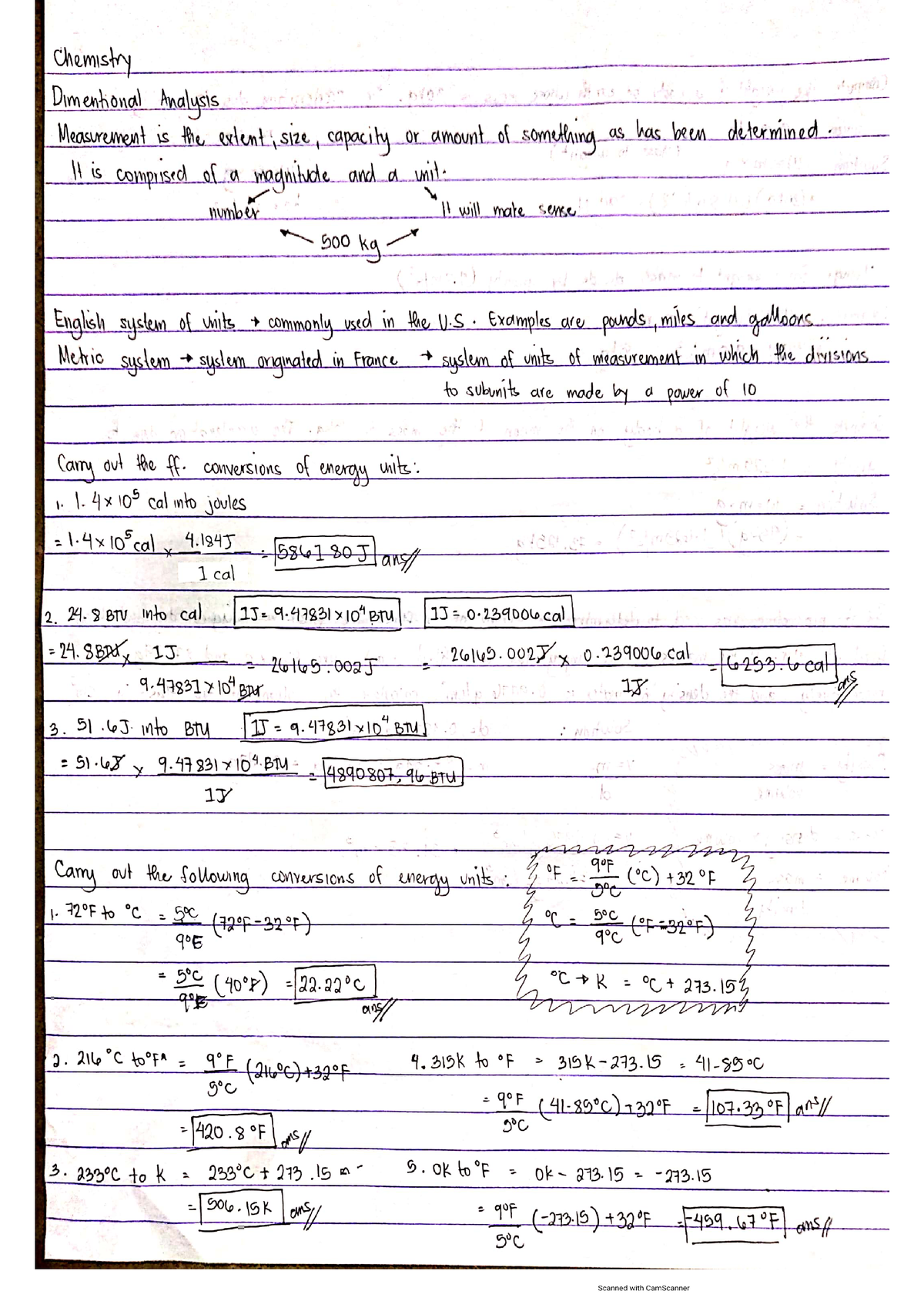 Basbas Dimentional Analysis - Chemistry for Engineers - Studocu