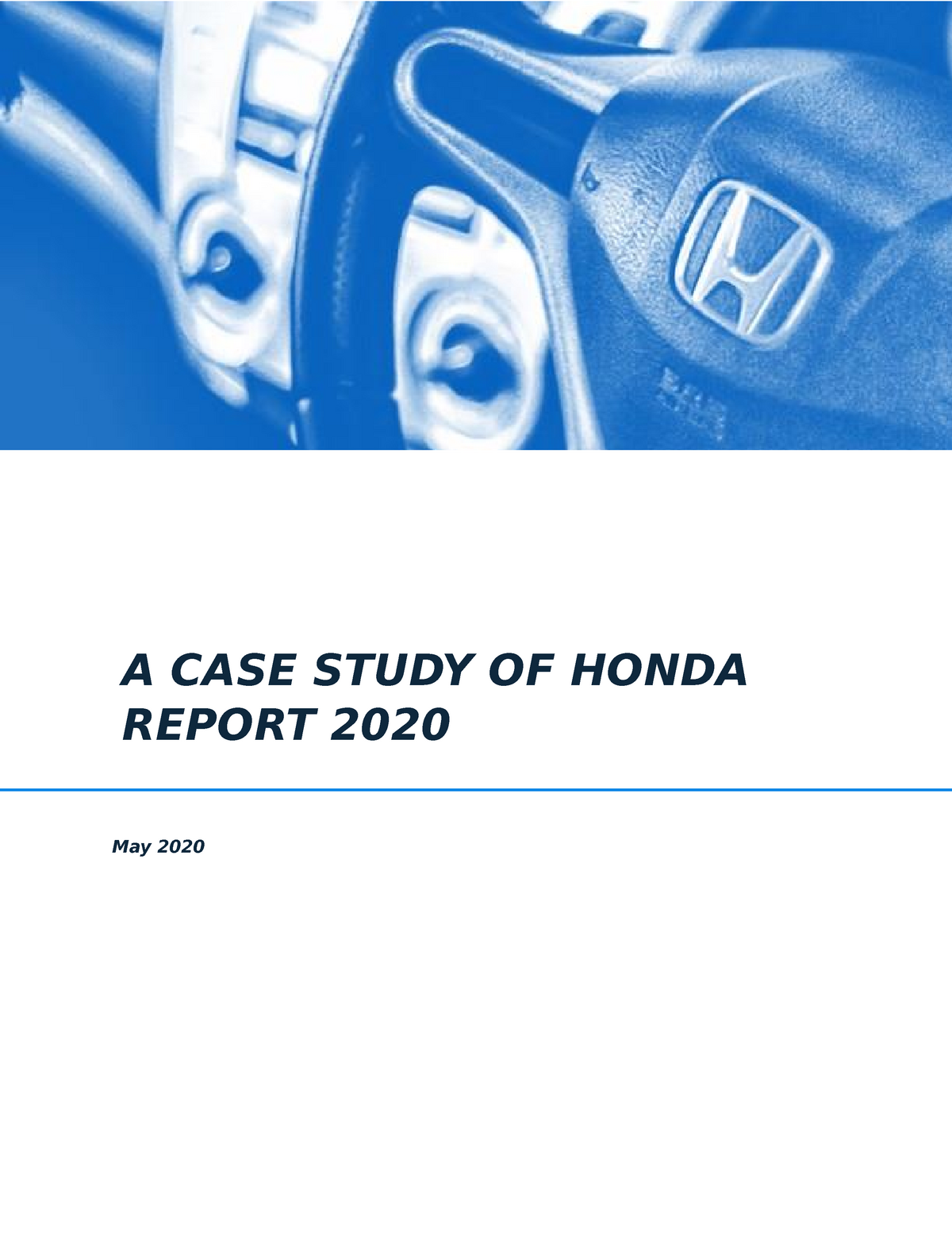 honda case study analysis