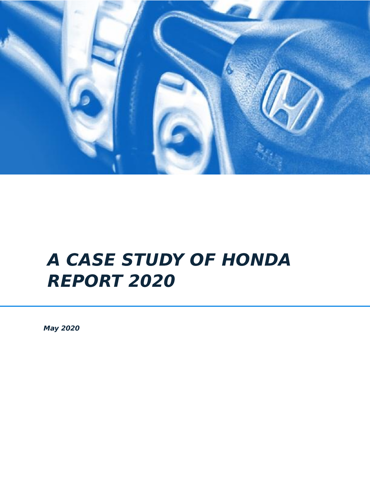 case study of honda