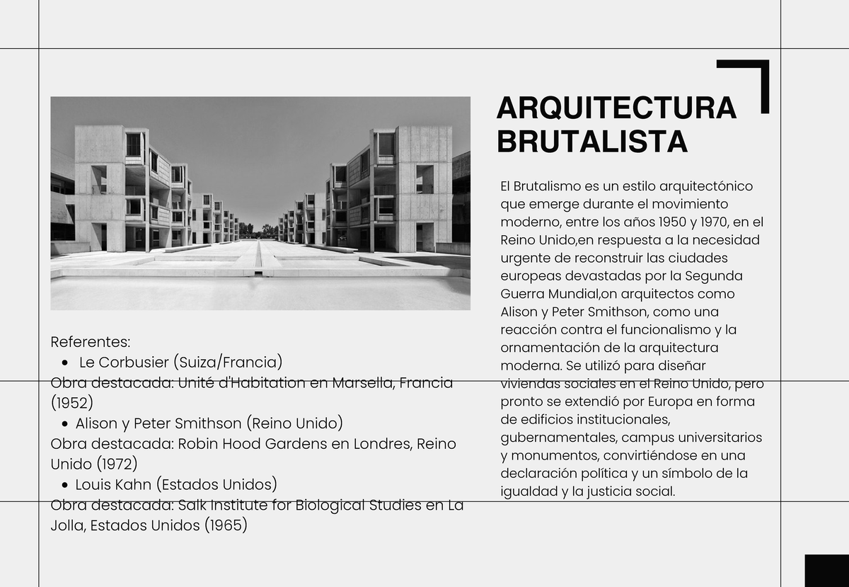 Arquitectura brutalista - ARQUITECTURA BRUTALISTA El Brutalismo es un ...