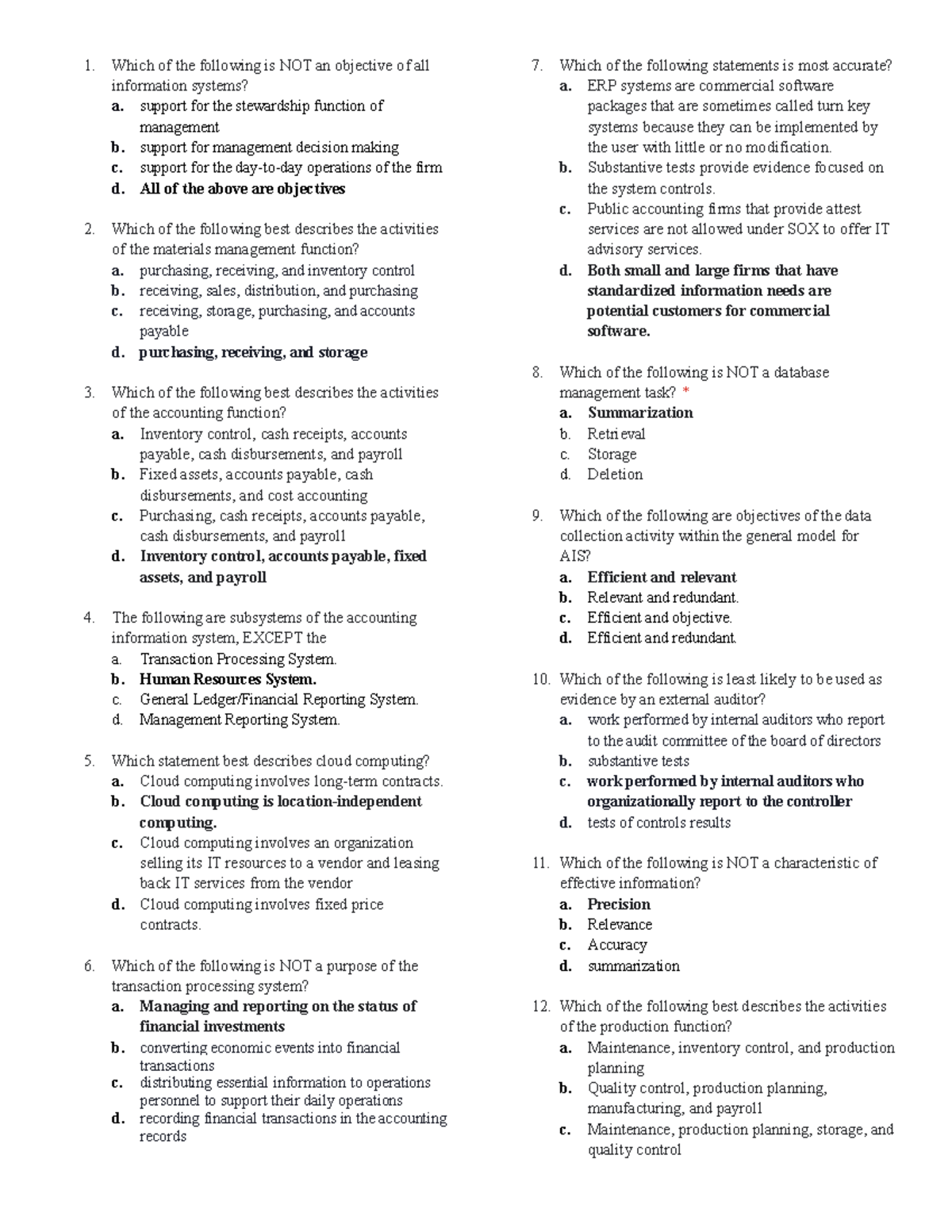 Activity 1 for Accounting Information System - Financial Accounting and ...