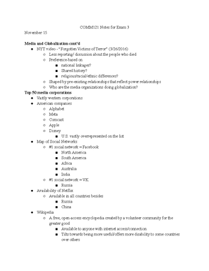 Exam 2 Study Guide - Media, Technology, and Culture Study Guide Exam ...