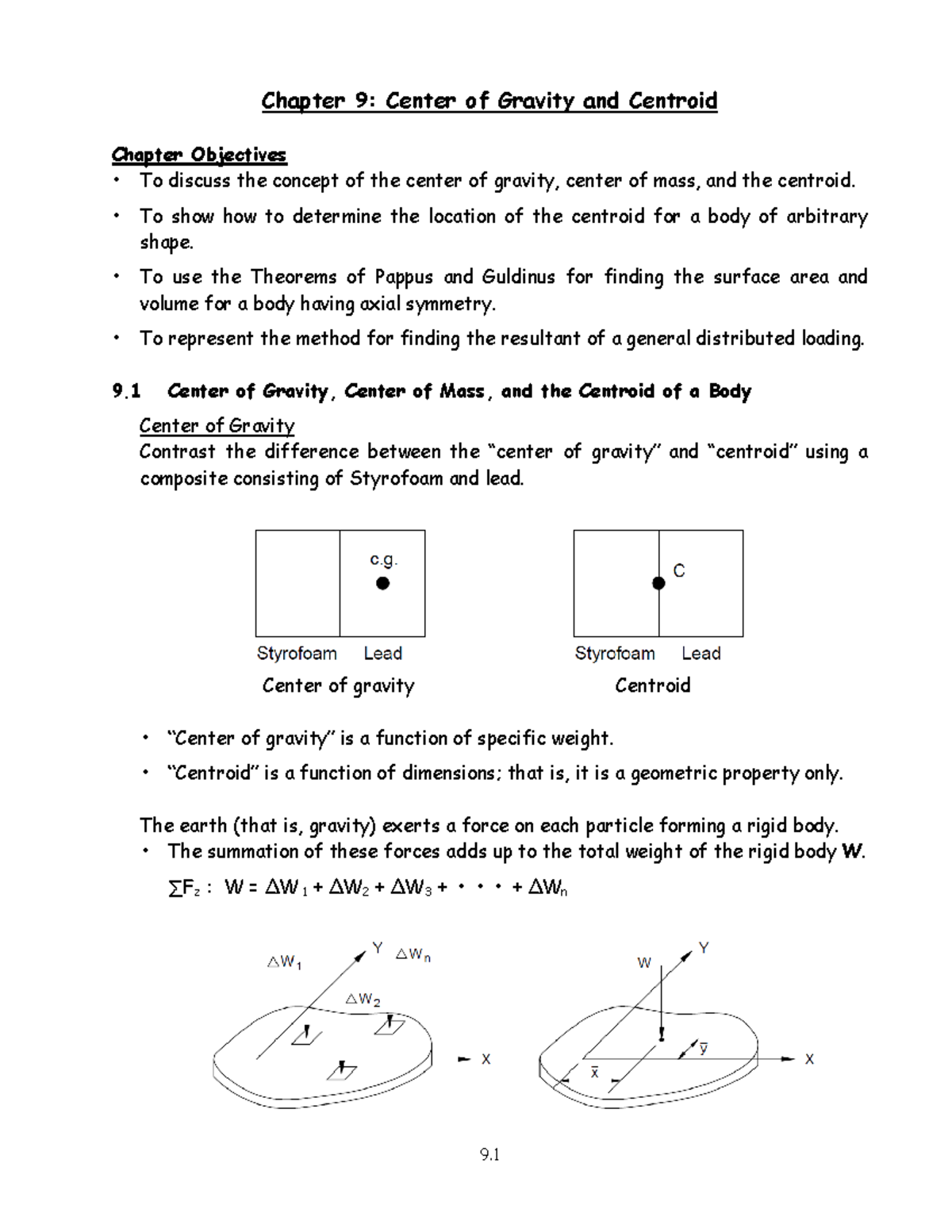 chapter-9-center-of-gravity-and-centroid-chapter-9-center-of-gravity