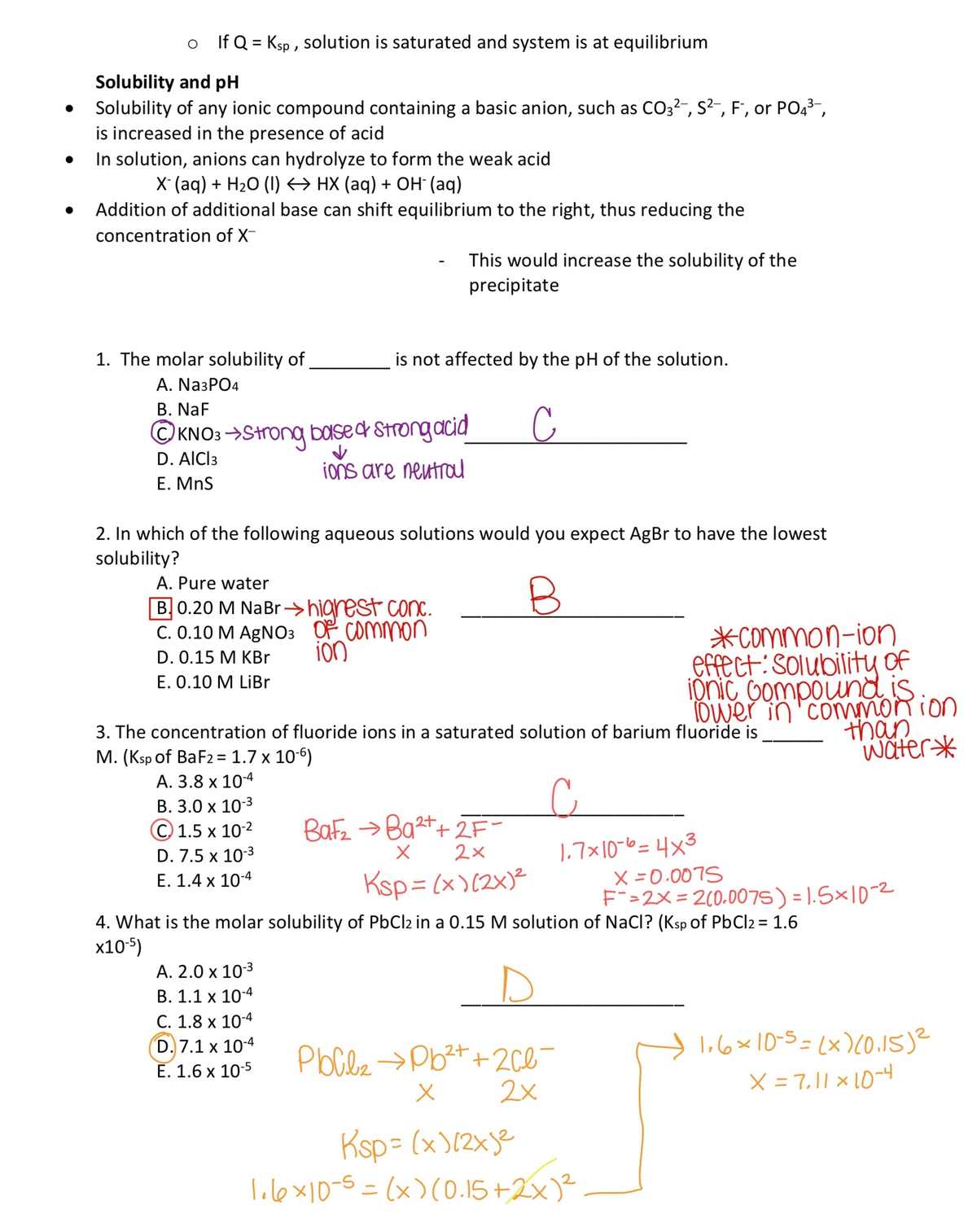 IMG 1110 - Dr.Hatab Chem 132 Practice Questions: Chapter 15 - CHEM 130 ...