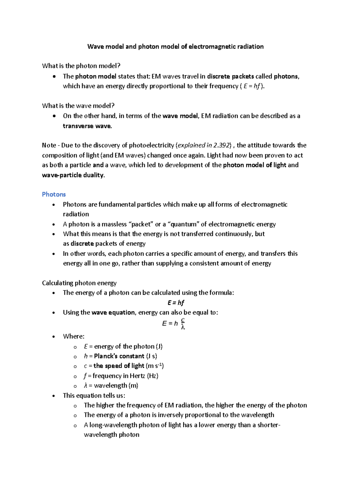 wave-model-and-photon-model-of-electromagnetic-radiation-what-is-the