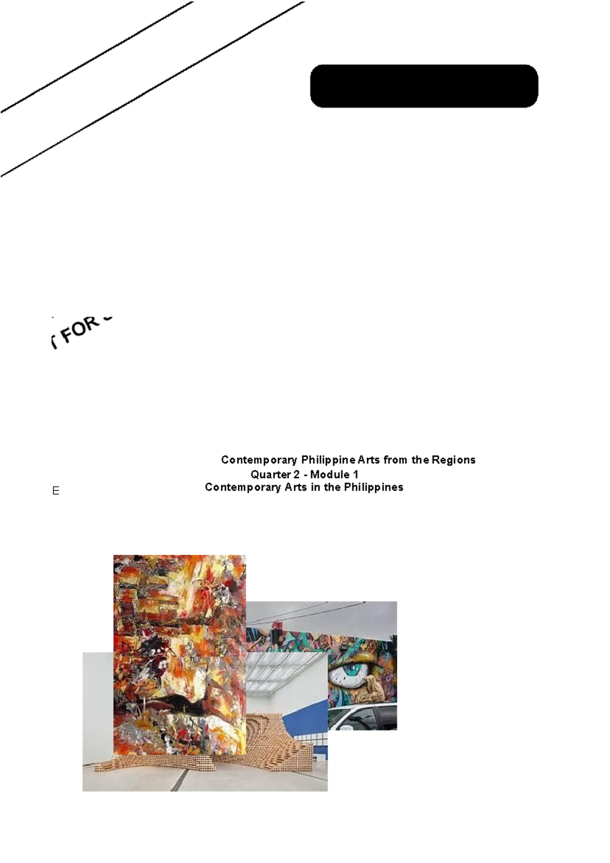 Contemporary Philippine Arts Region Quarter 2 Module 1 Art