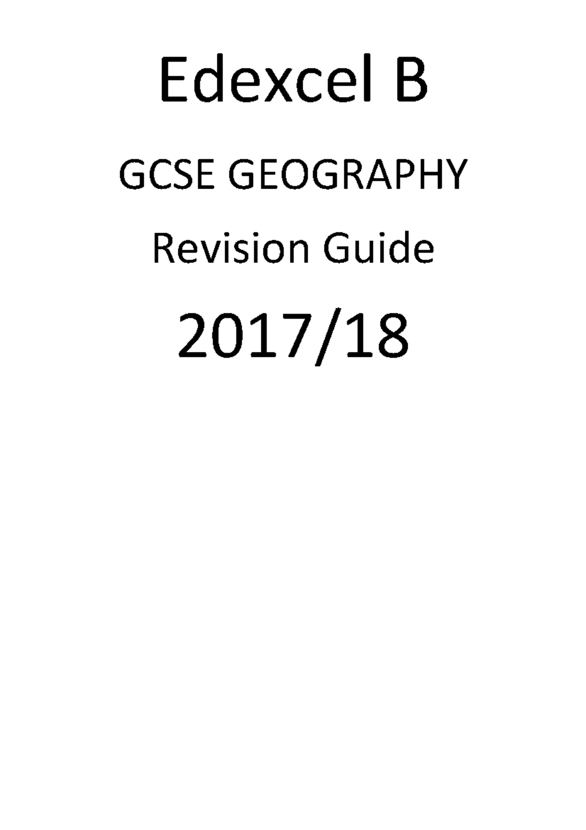 Geography Full-revision-guide - Edexcel B GCSE GEOGRAPHY Revision Guide ...