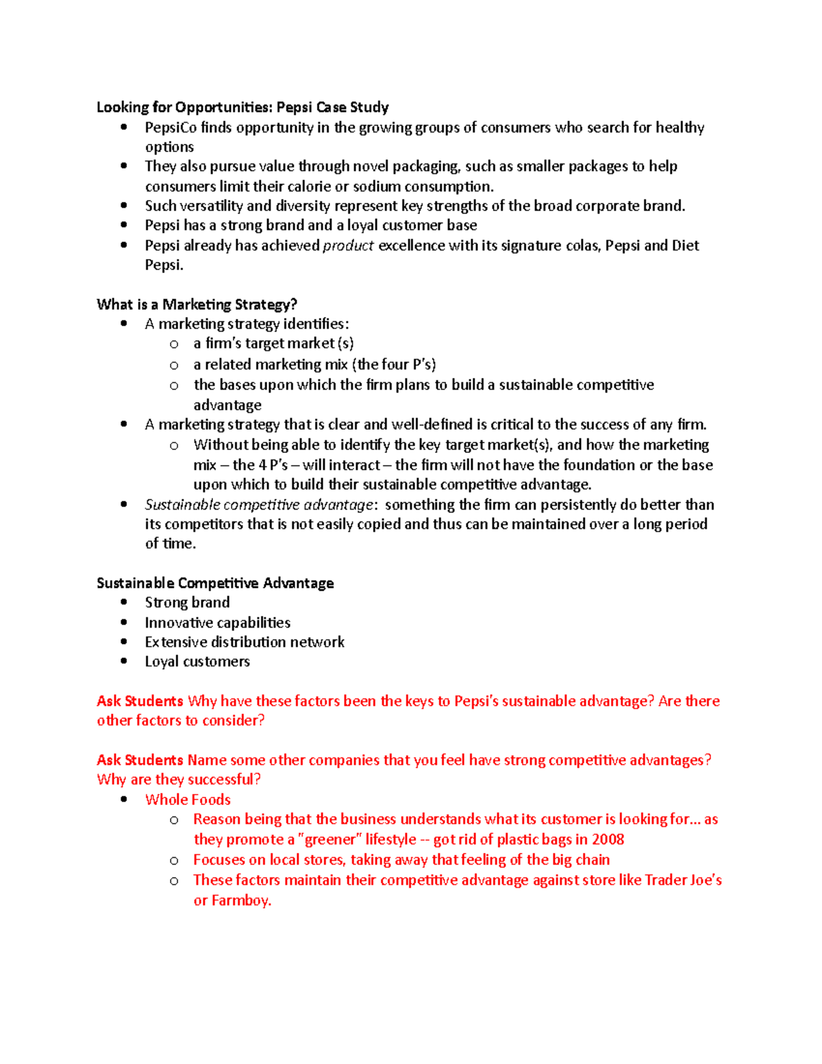 Chapter 2 NOTES FROM CLASS - BU352 - WLU - Studocu
