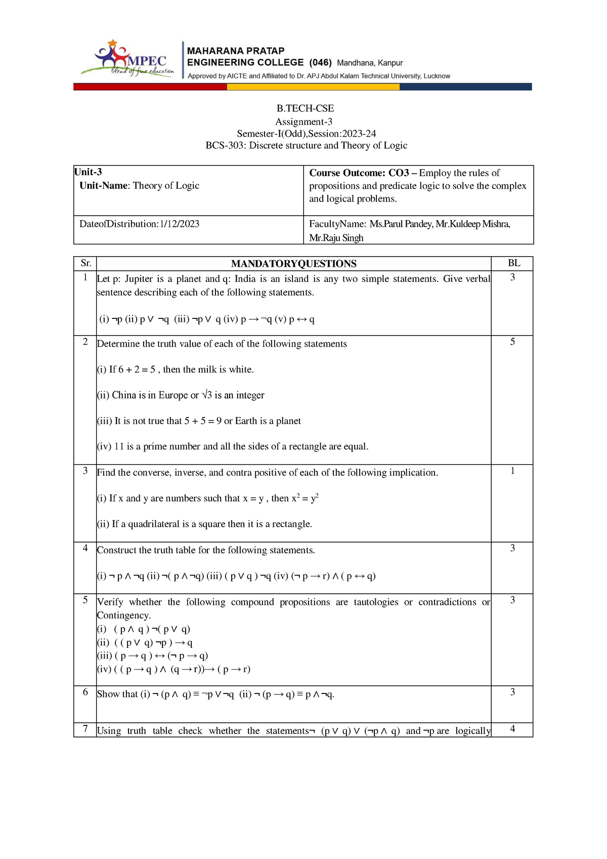 ba 3rd semester assignment