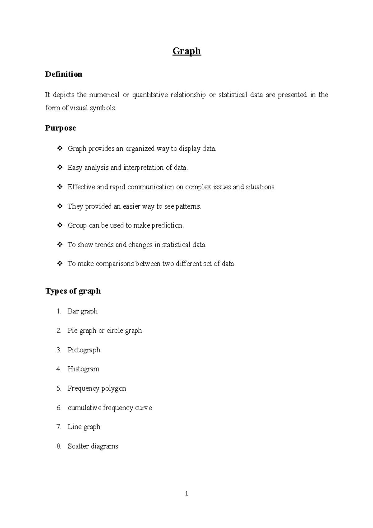 Graph - Graph Definition It depicts the numerical or quantitative ...