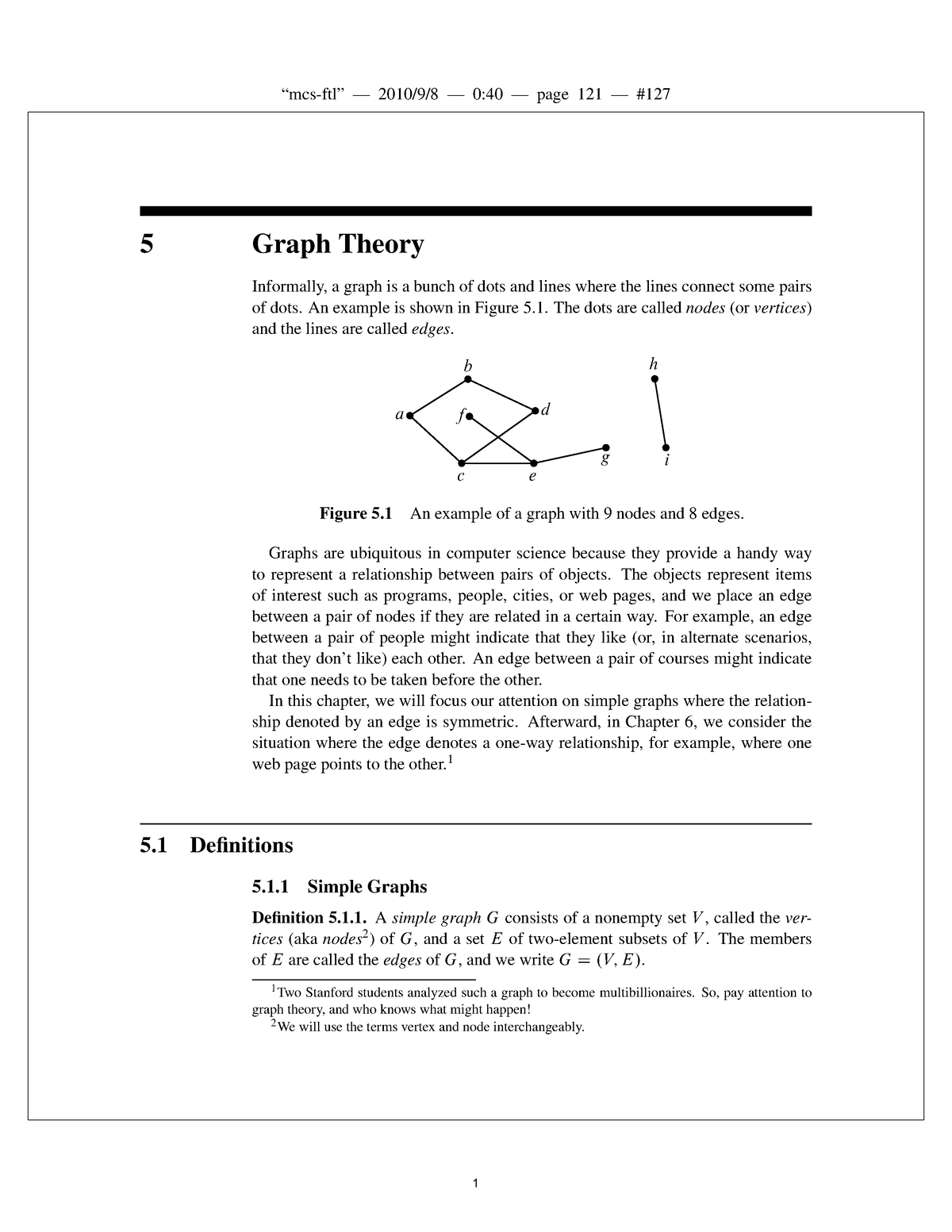 CH5 Graph Theory Ocw Mathematics For Computer Science - 5 Graph Theory ...