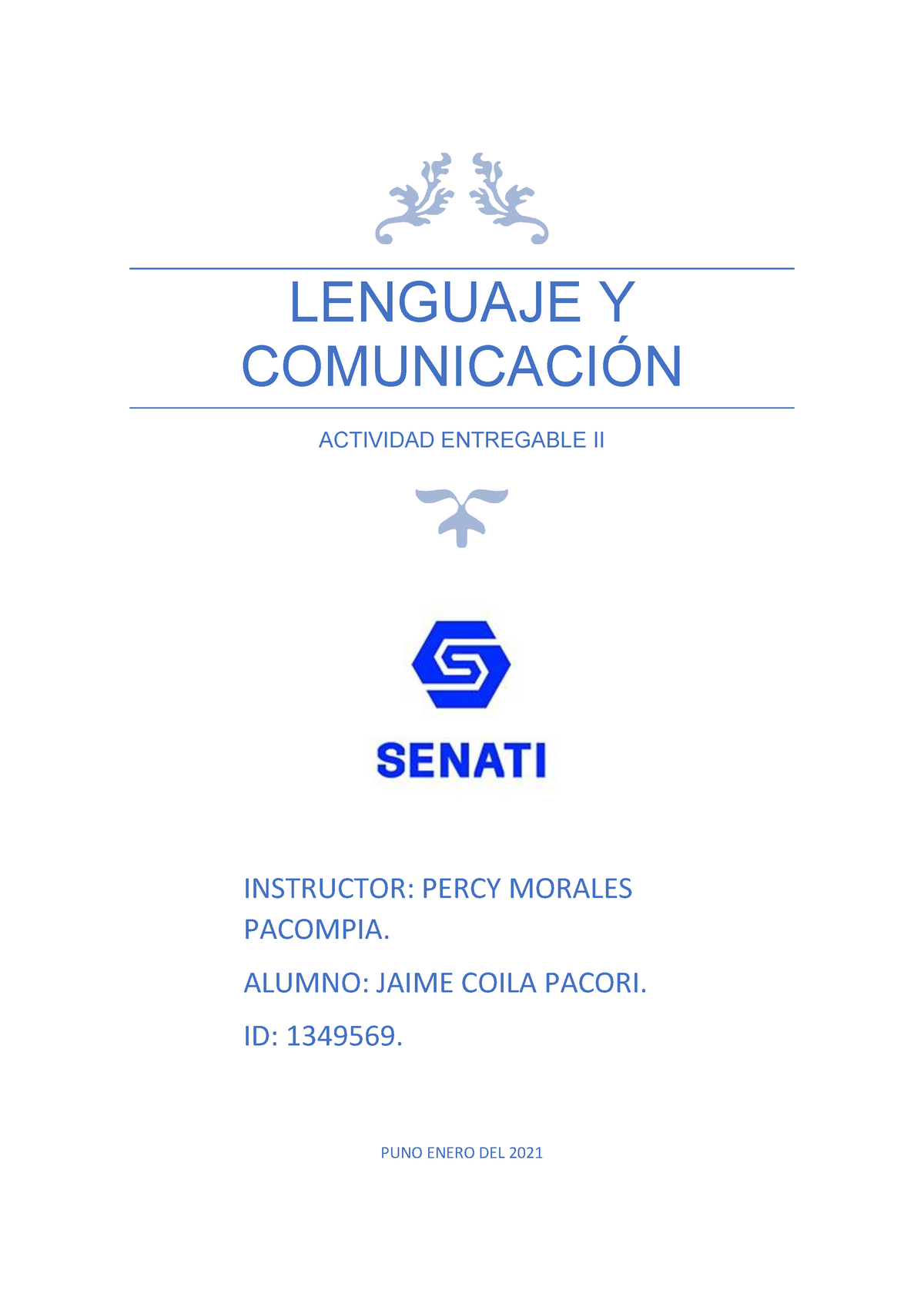 Actividad Entregable IIde Lenguaje Y Comunicacion - LENGUAJE Y ...