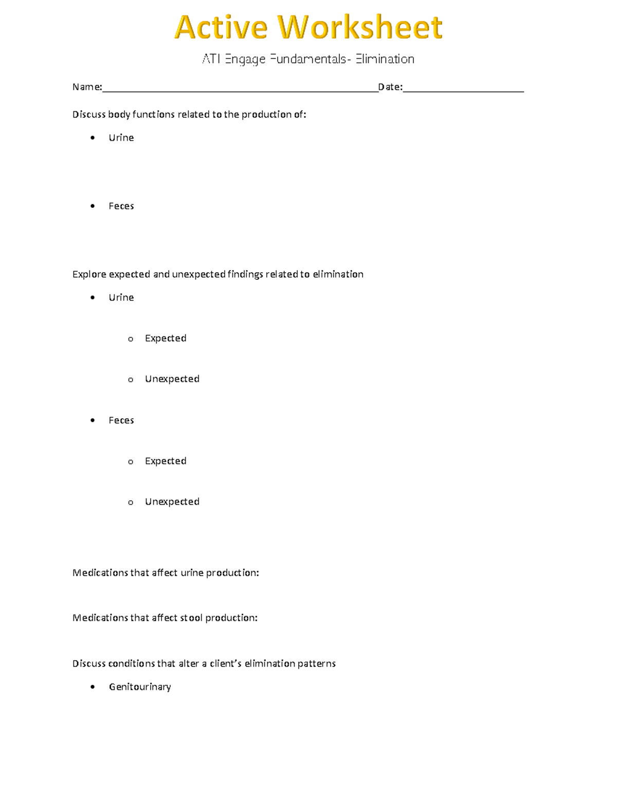 Ati Engage Fundamentals Client Education Quizlet - 5e9pzxq