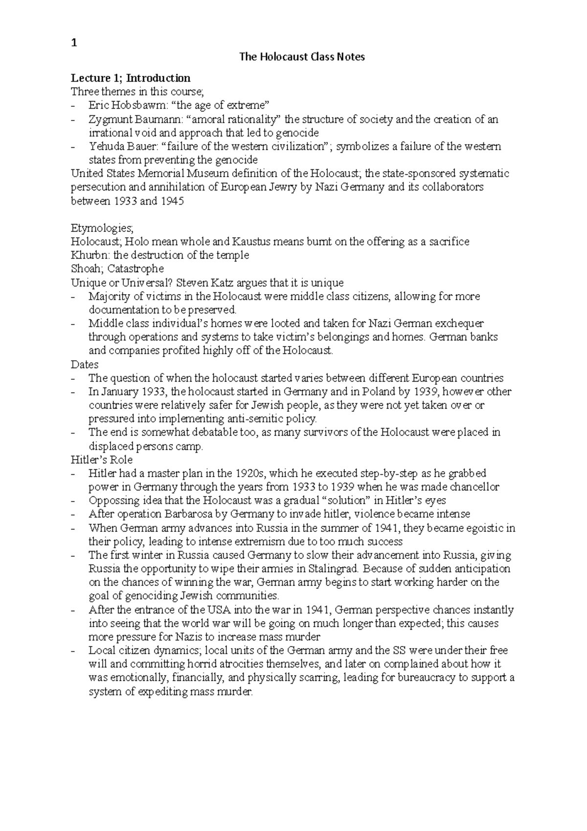 Class Notes JWST - Jwst 240 - McGill - Studocu