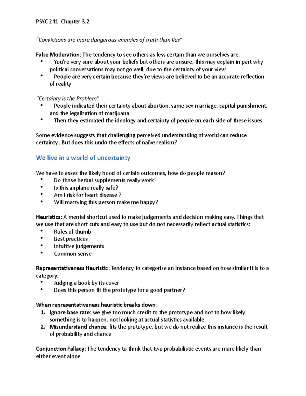 Psyc241 3 2 Lecture Notes 6 Psyc 241 Social Psychology Macewan Studocu