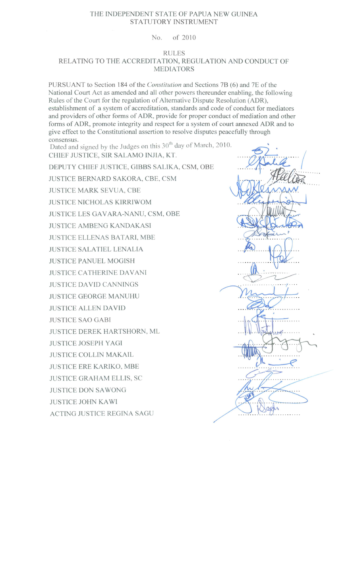 Rules - Lecture notes for study - INDEPENDENT STATE OF PAPUA NEW GUINEA ...