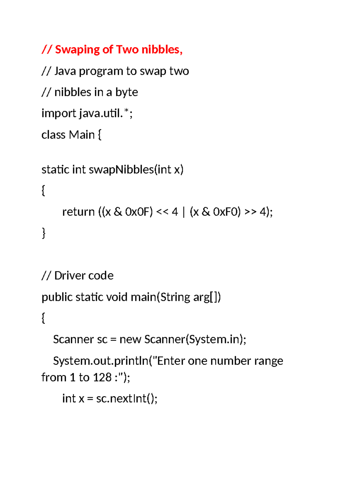 5.1Swaping of Two nibbles - Vellore Institute of Technology ...