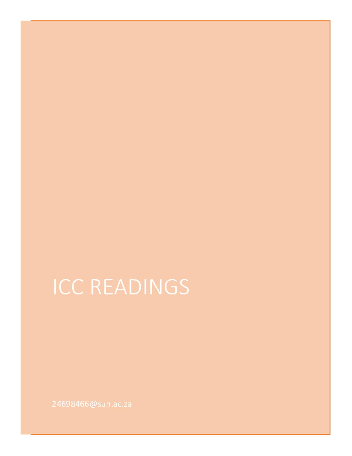 ICC Readings - Summary Introduction to Intercultural Communication ...