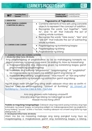 MG LP English 3AND4 - Detailed Multigrade Lesson Plan In Mathematics ...