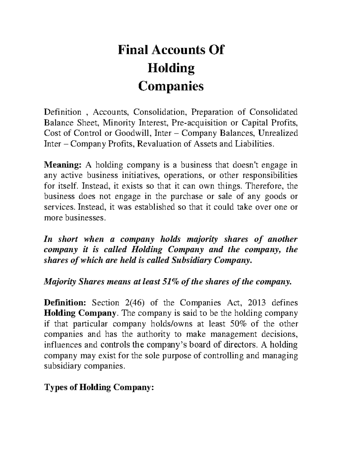 advantages-of-holding-company