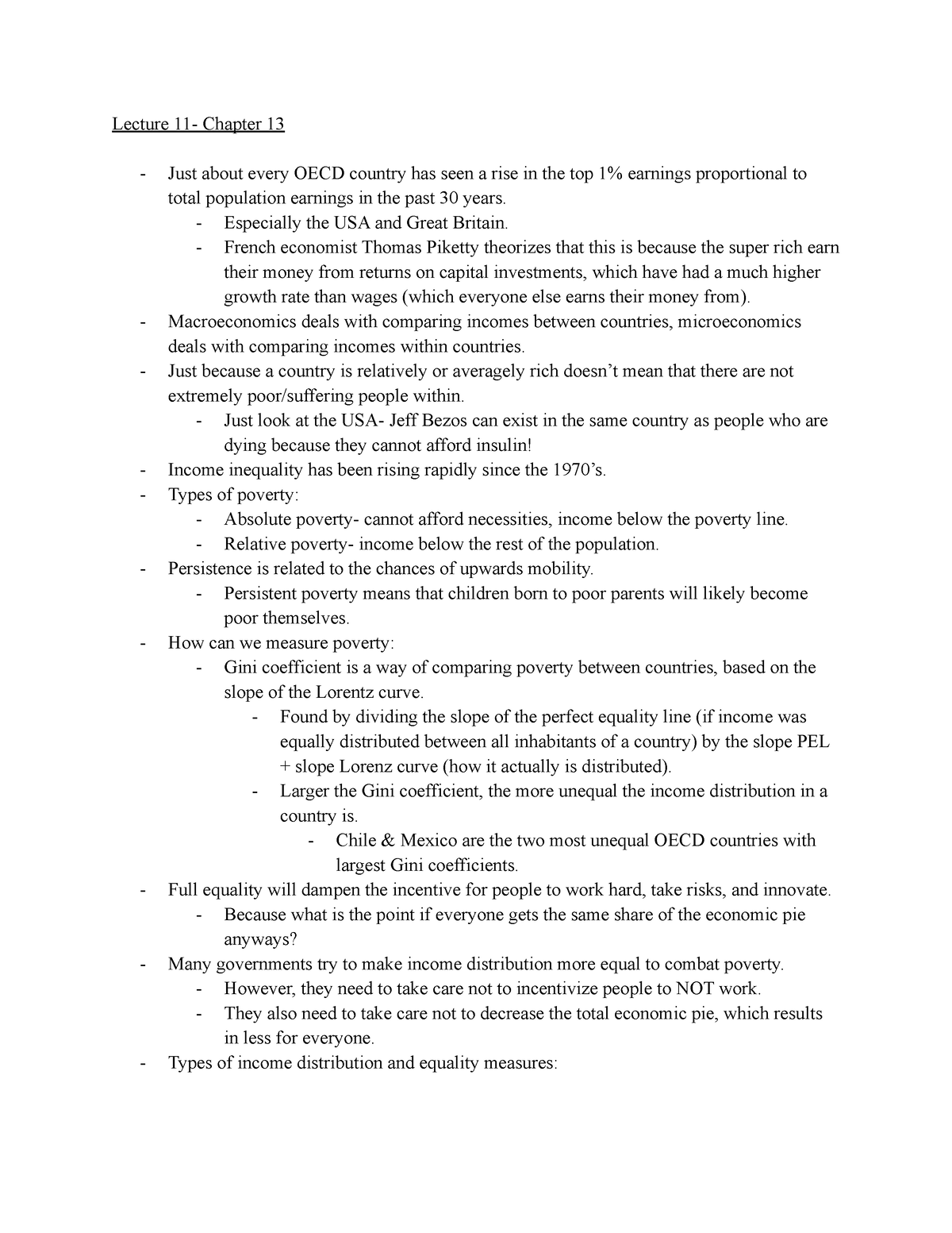 Microeconomics, Ch 13 - Föreläsningsanteckningar Lecture Notes For Ch ...