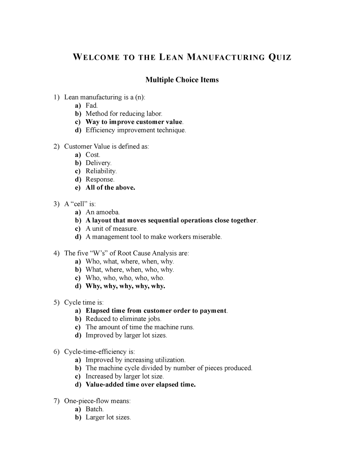 45914195-lean-manufacturing-quiz-welcome-to-the-lean-manufacturing