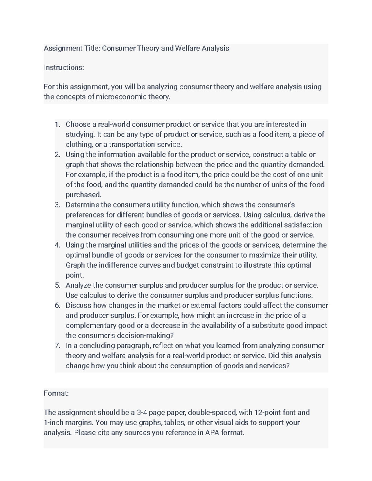 Assignment Title Production and Cost Analysis for a Firm - Assignment ...