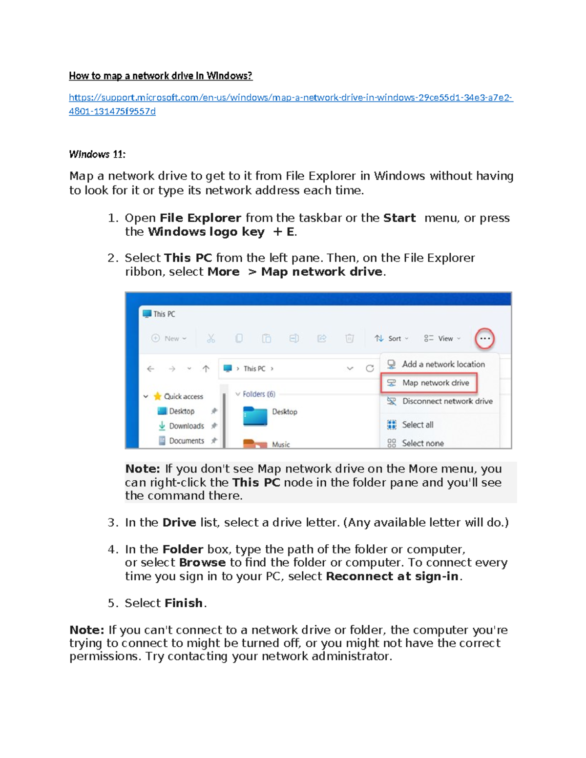 How to map a network drive in Windows & enable network discovery via ...