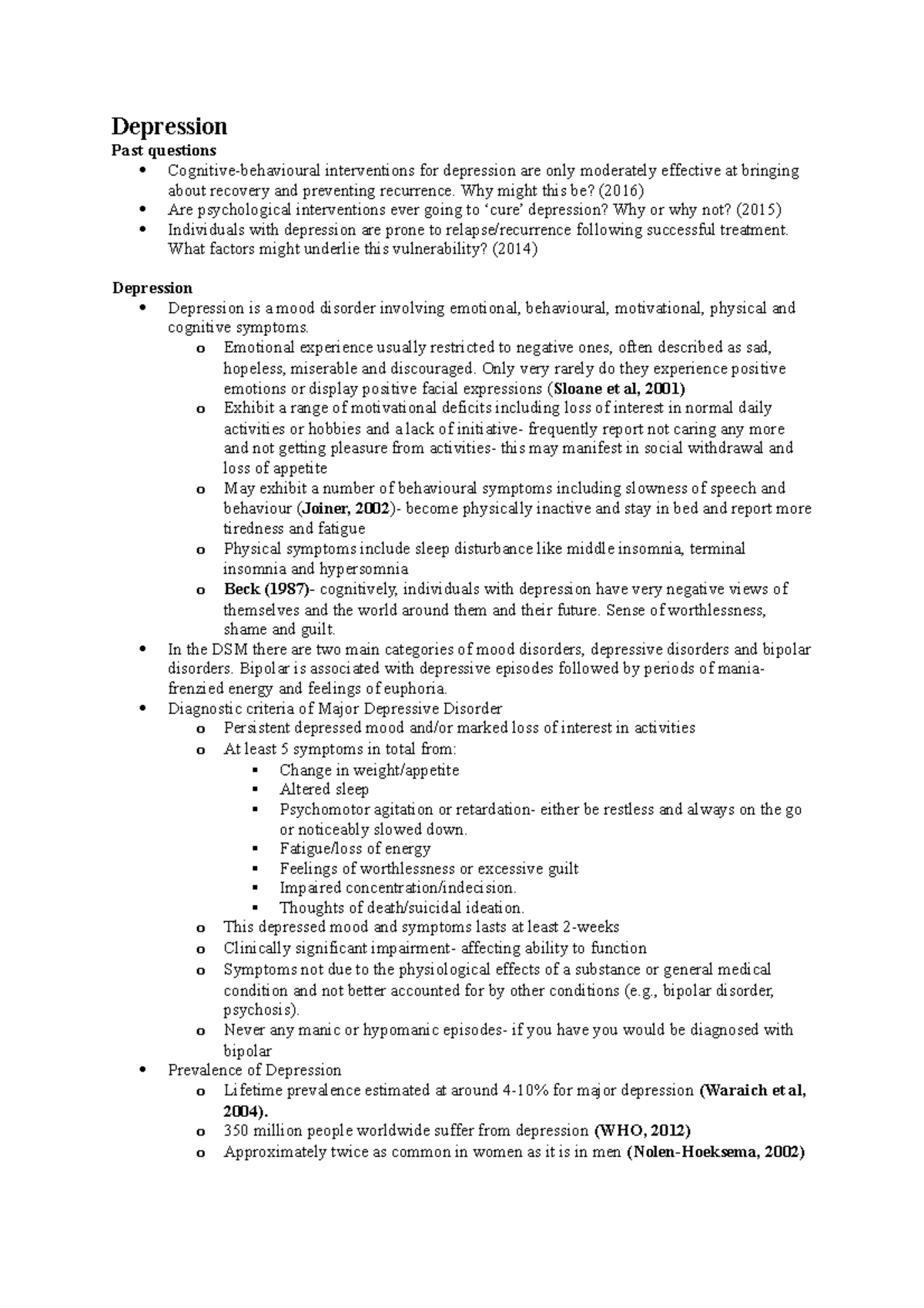 psychopathology-depression-depression-past-questions-cognitive