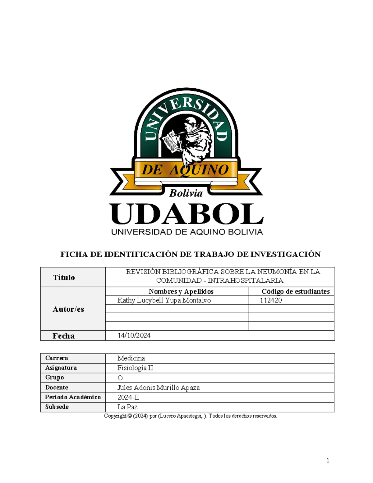 APA Neumonia nada FICHA DE IDENTIFICACIÓN DE TRABAJO DE