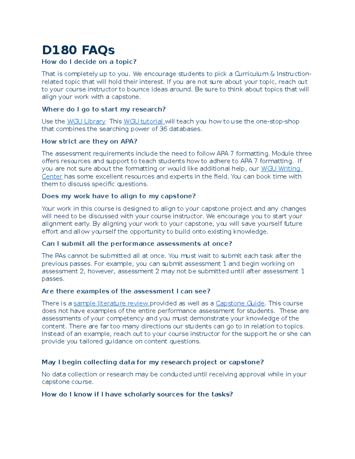 D180 FAQs - Helpful materials for completing tasks in d180 - D180 FAQs ...