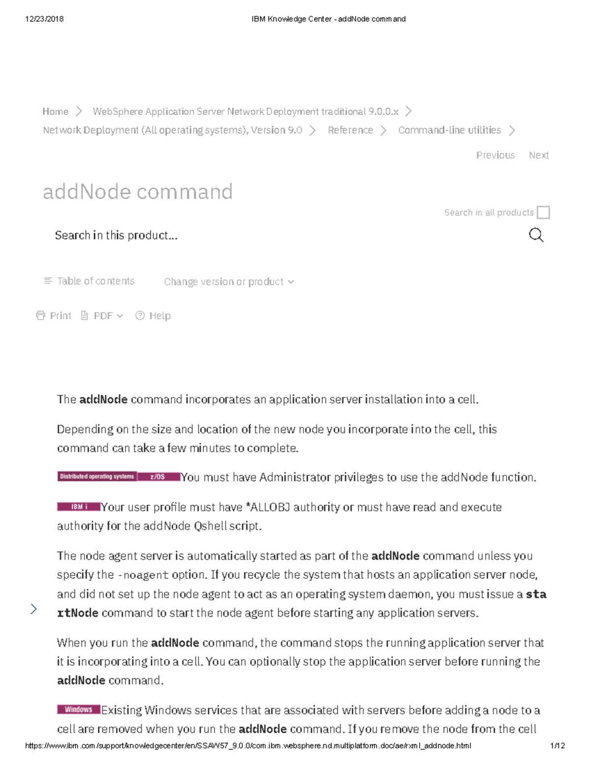 IBM websphere commands - Historia - Studocu
