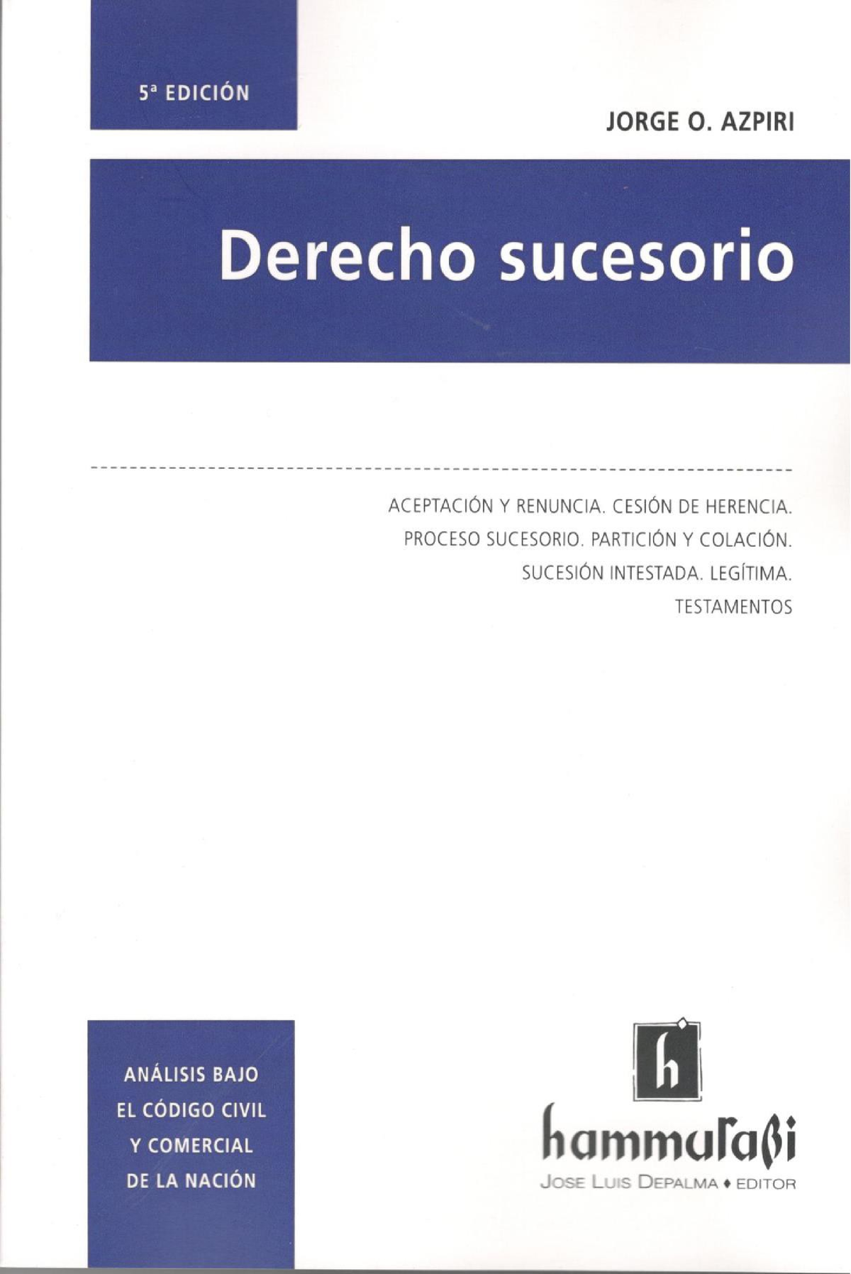 Derecho Sucesorio - Studocu