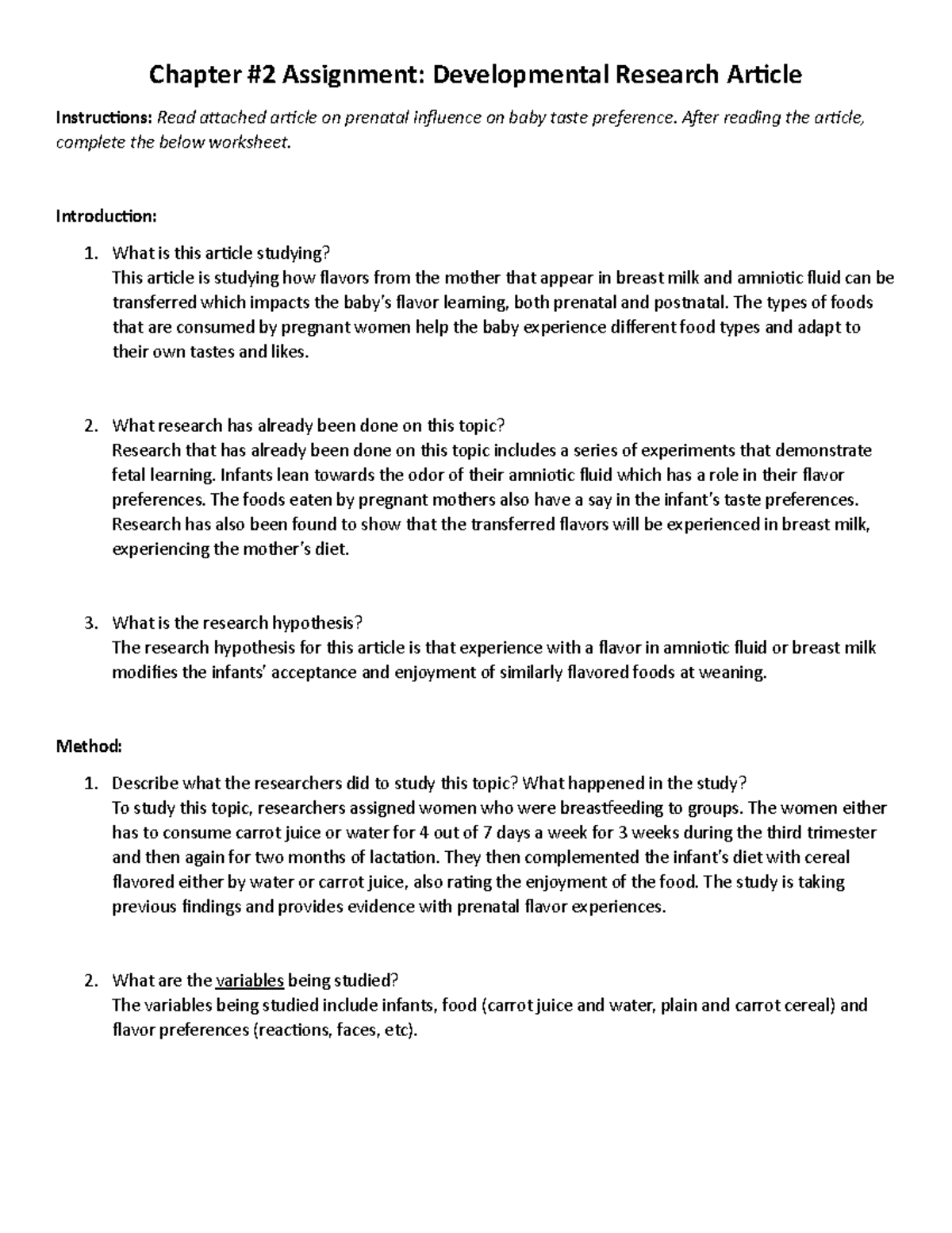 PSYC258 Ch 2 Assignment - Chapter #2 Assignment: Developmental Research ...