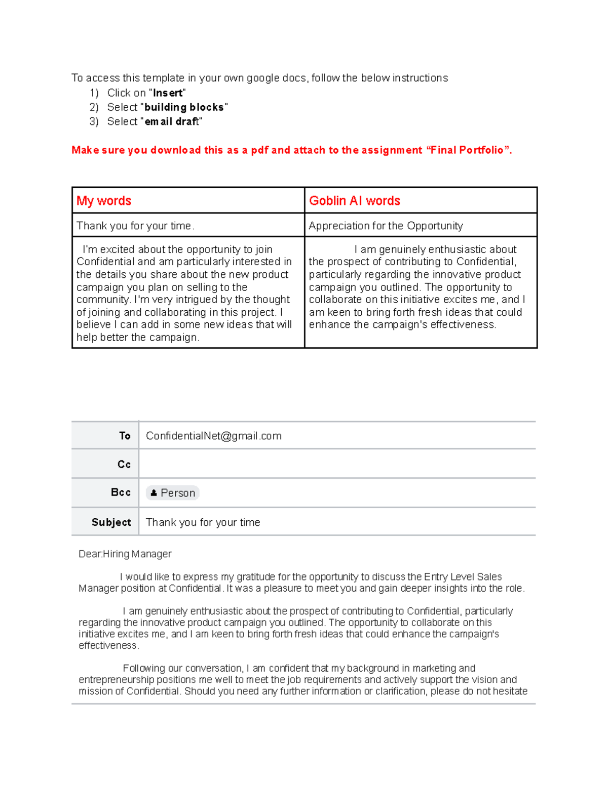 Email follow up - yep - To access this template in your own google docs ...