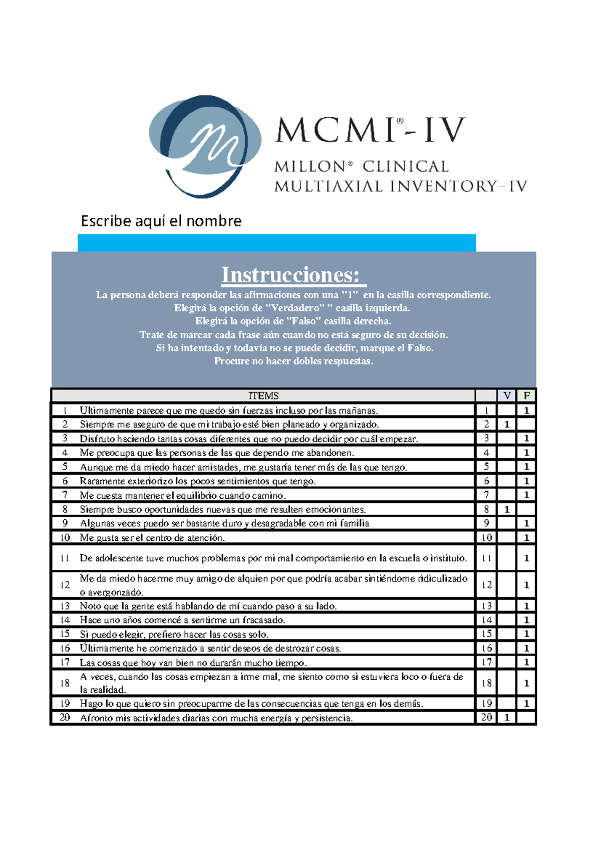 MCMI-IV Inventario Clínico Multiaxial de Millon.xlsx sin contra ...