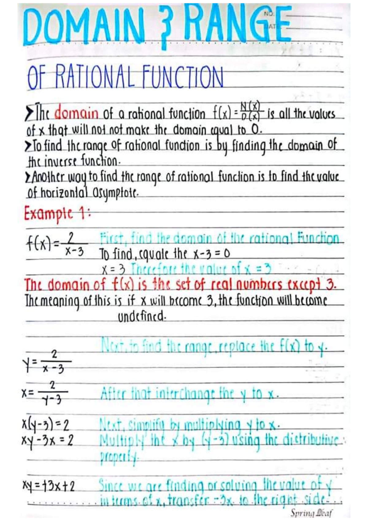 Fundamentals on Accounting - DOMAIN ? RANGE NO. OF RATIONAL FUNCTION ...