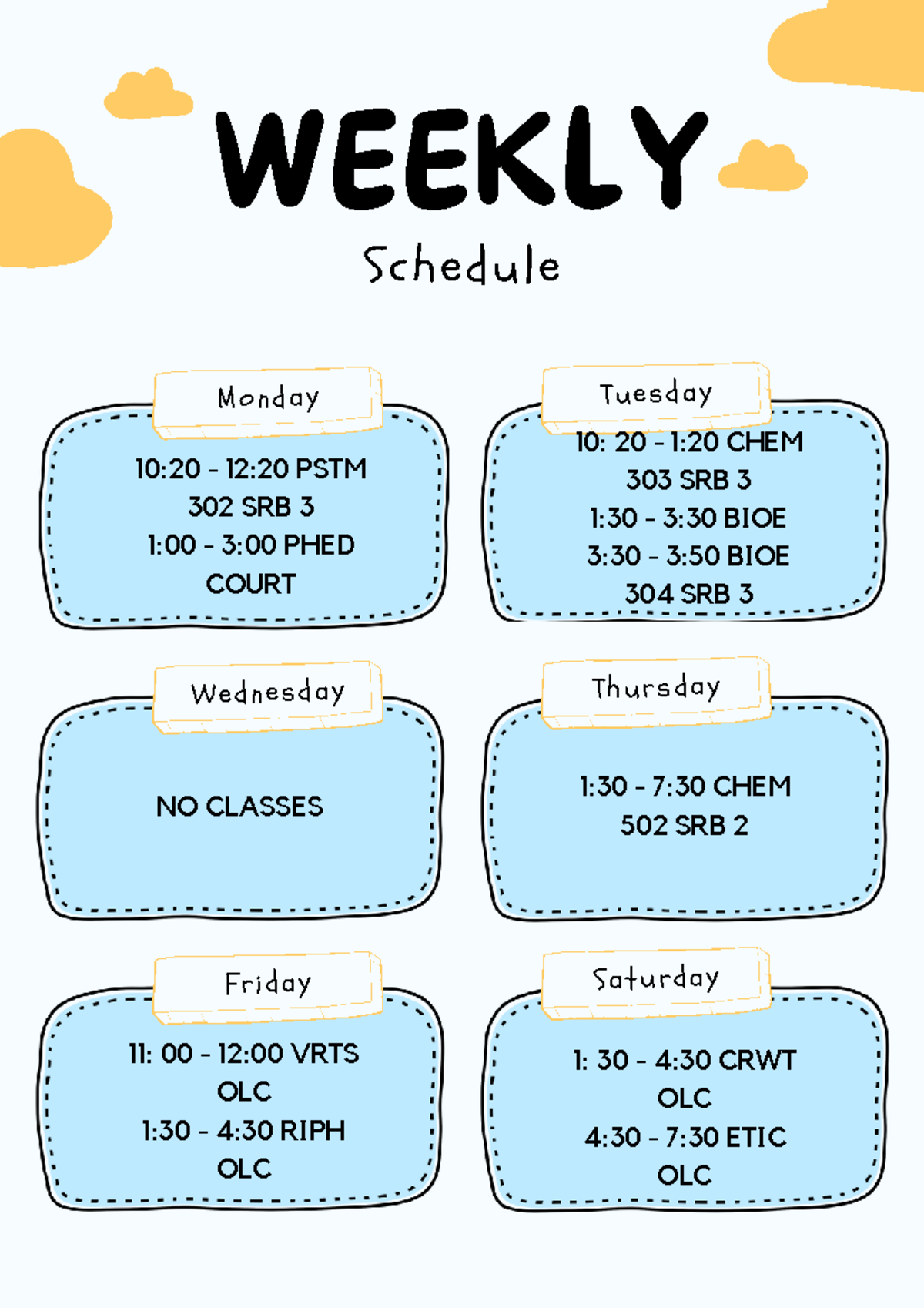 Gray Neutral Minimalist business Weekly Schedule Planner - Bachelor of ...