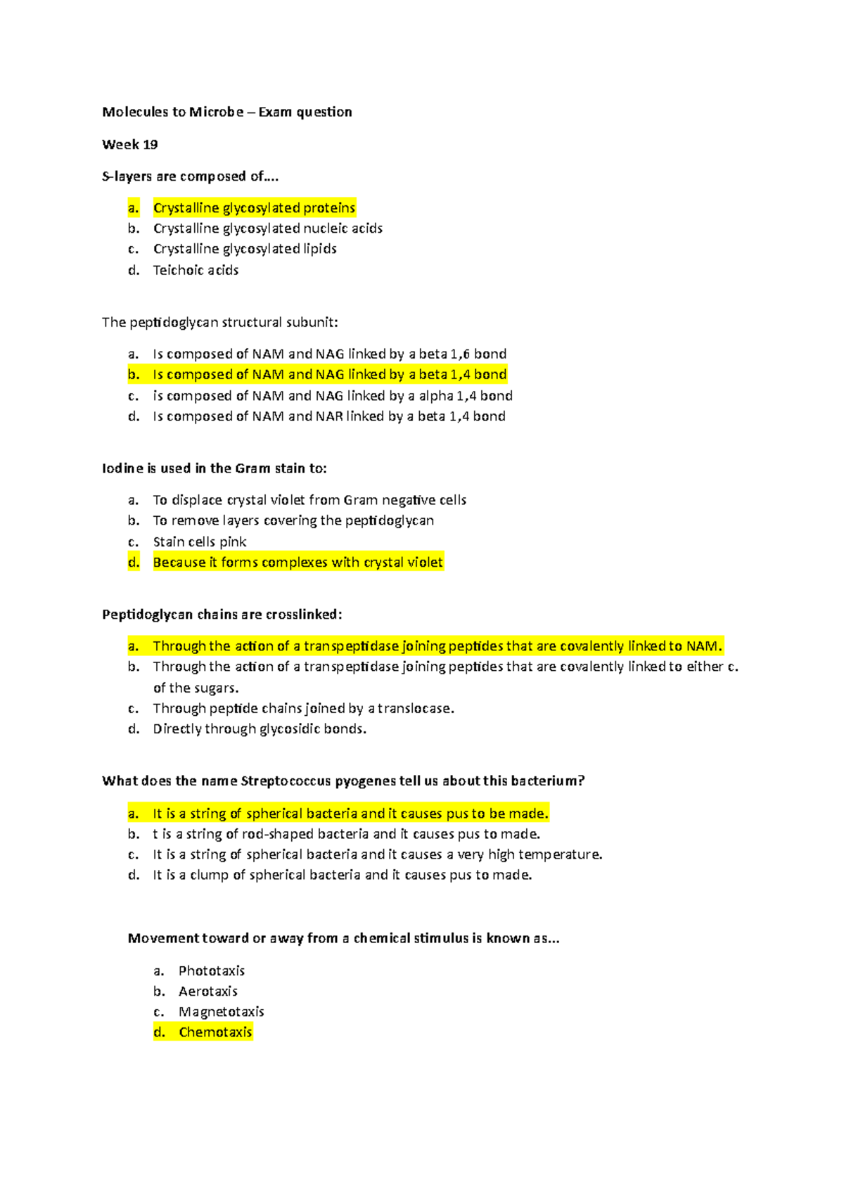 Molecules To Microbe - Lecture Notes 1-3 - Molecules To Microbe – Exam ...