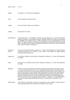 R v Bassett summary - R v Bassett [2008] EWCA Crim 1174, COURT OF ...