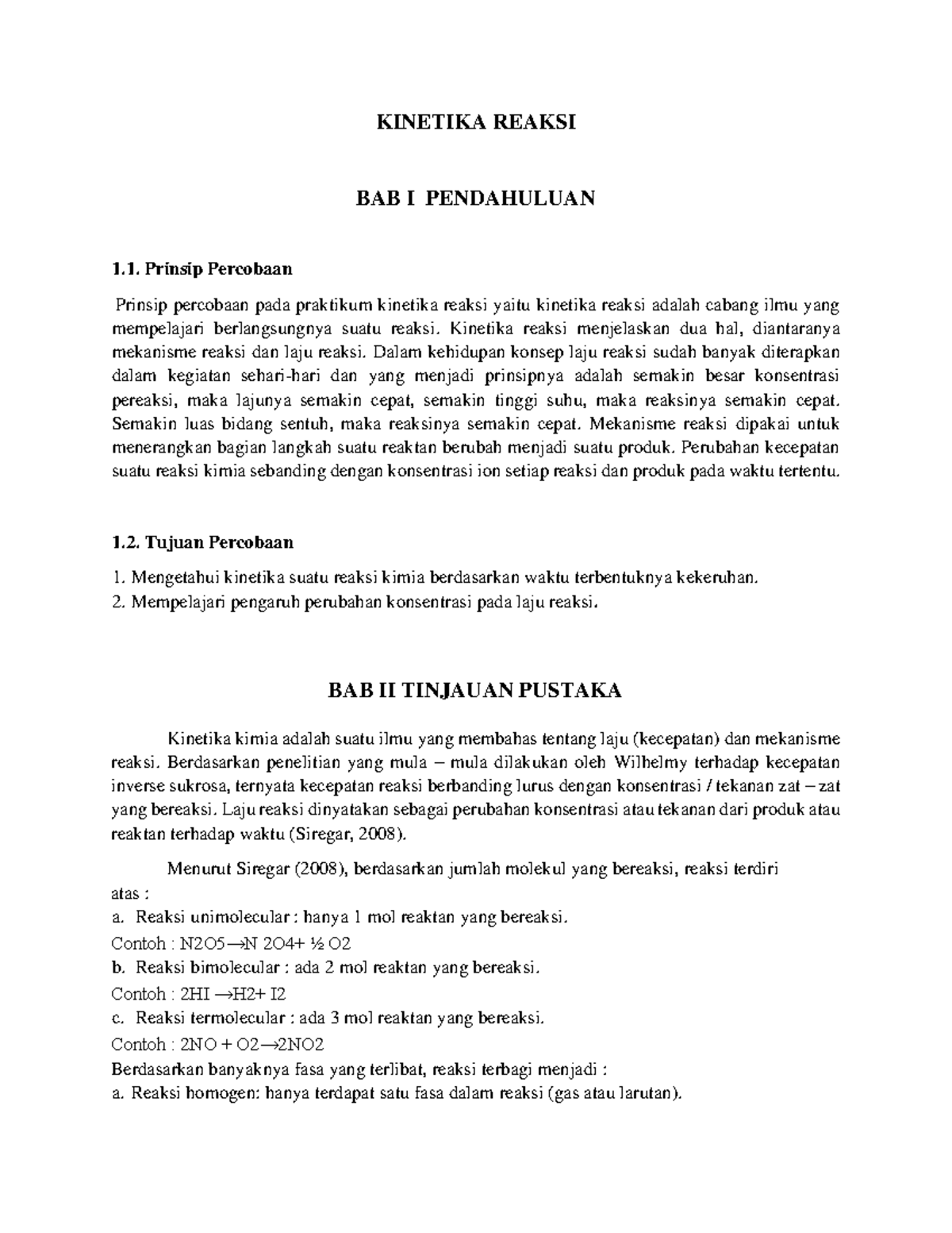 Kinetika Reaksi - Kinetika Reaksi Menjelaskan Dua Hal, Diantaranya ...