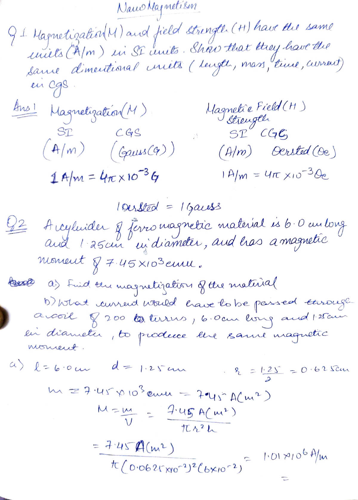 Dhruv Shrivastava Nanomagnetism of nano particles - Nauo May metikn 9 ...