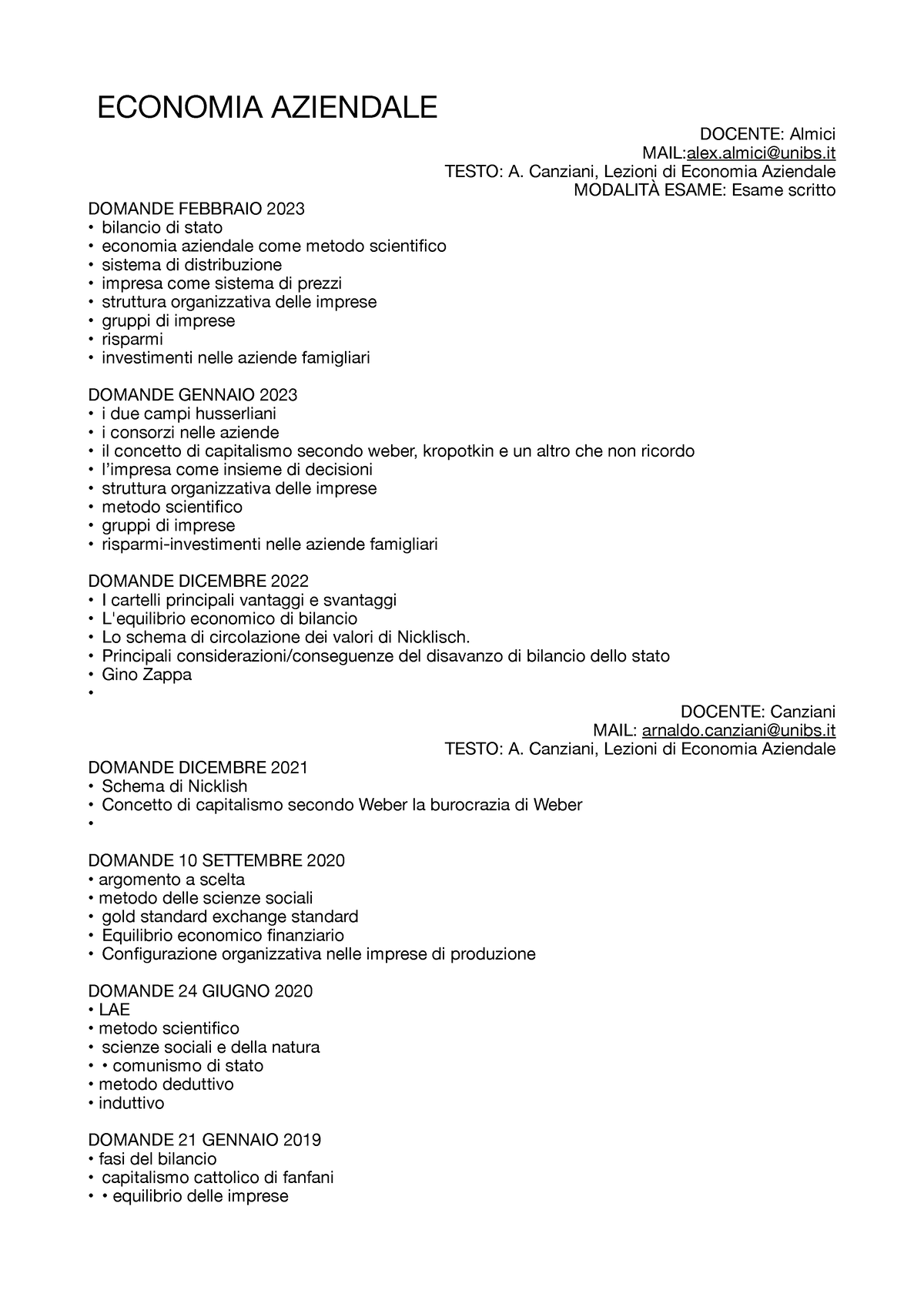 Quaderno esercizi Contabilità Corso di Economia Aziendale - Insegnamento di  ECONOMIA AZIENDALE I - Studocu