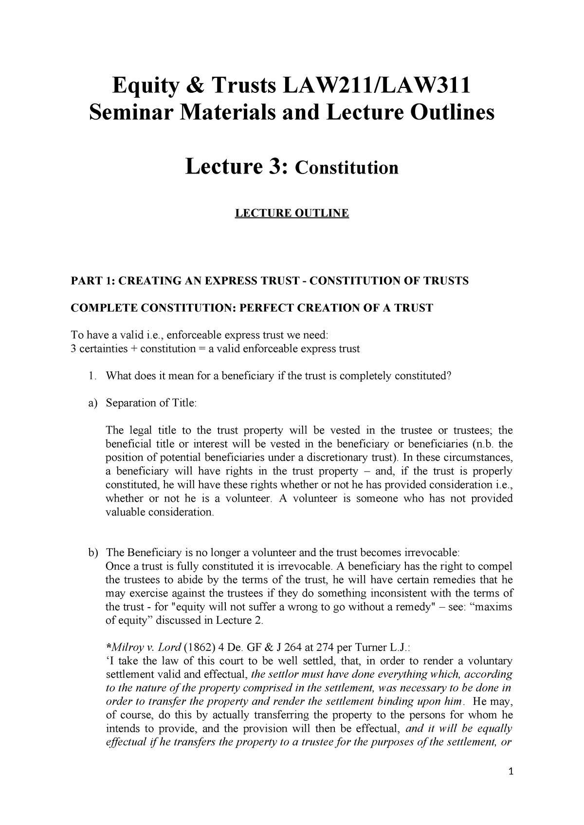 Constitution - Materials and Lecture Outlines-1-1 - Tagged - Equity ...