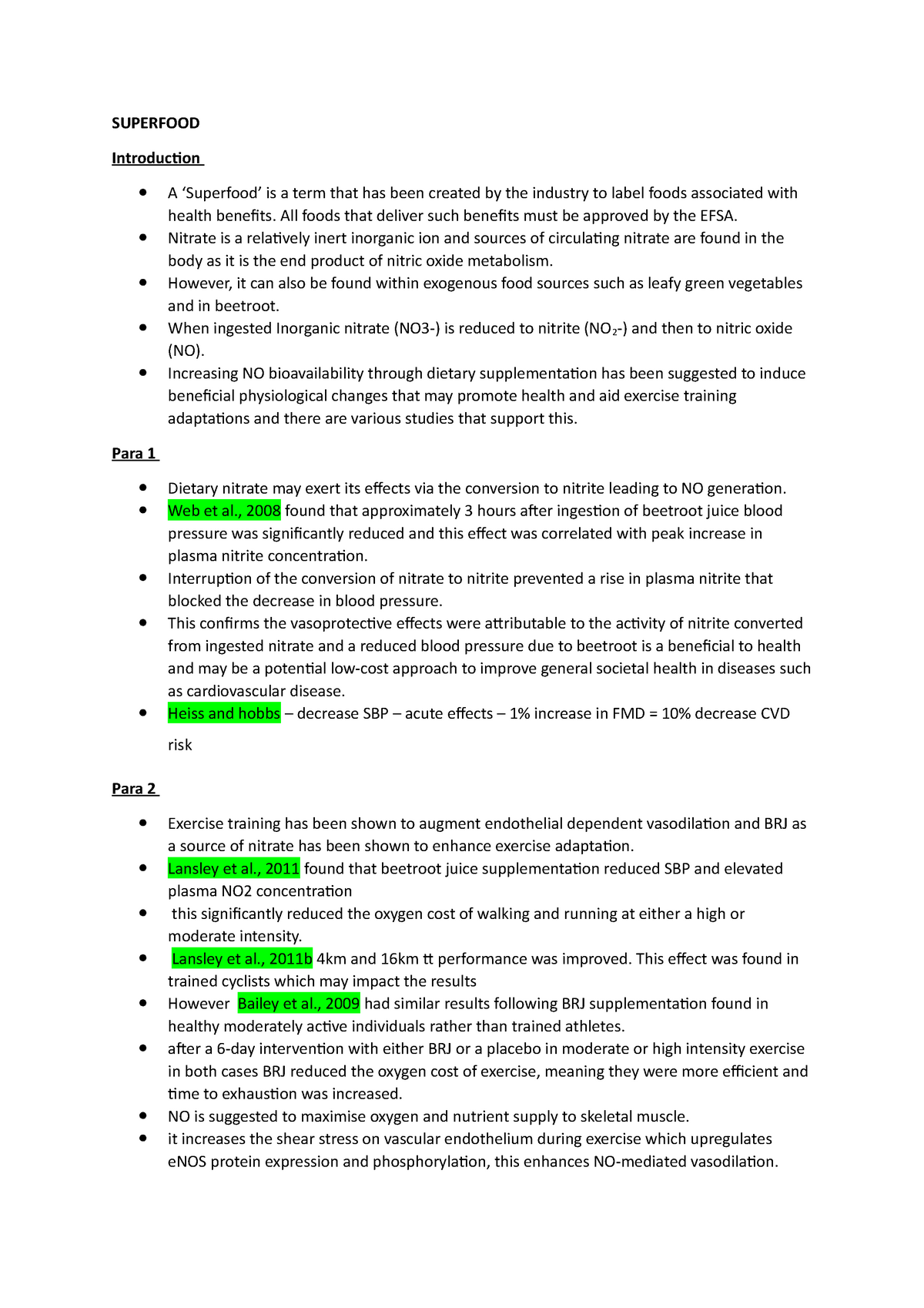 Superfood Essay Grade First SUPERFOOD Introduction A Superfood 