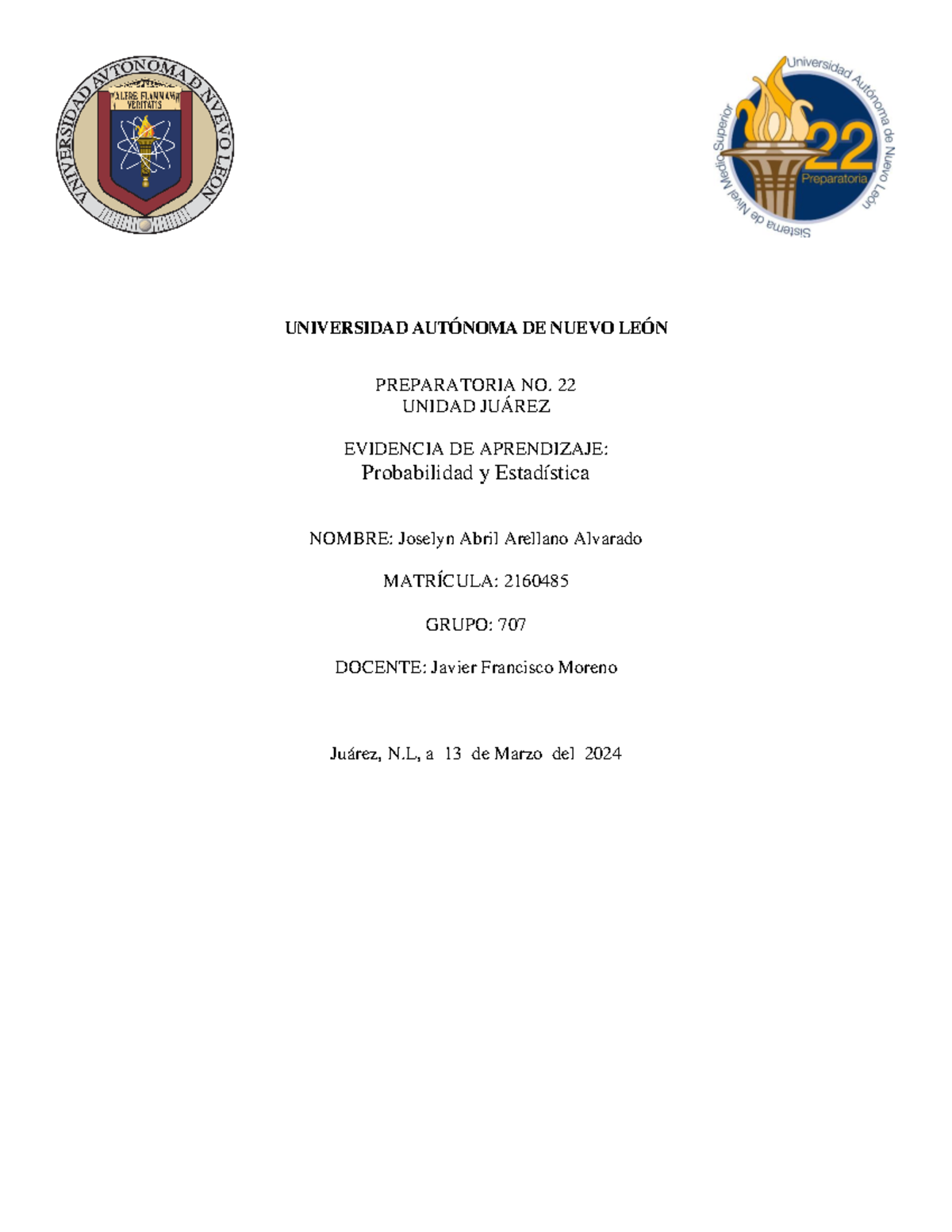 Evidencia de Aprendizaje 2 - Probabilidad Y Estadística - UNIVERSIDAD ...
