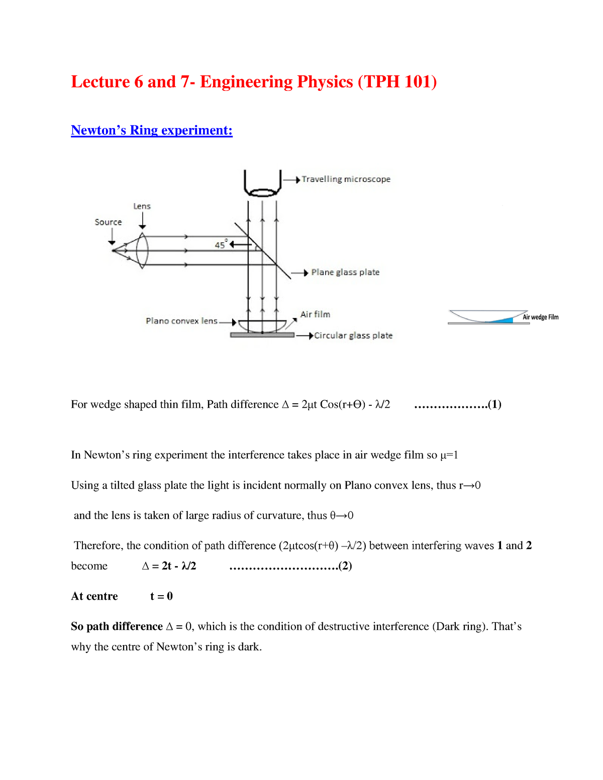 RTU 2016 Question Paper Semester I Engineering Physics I