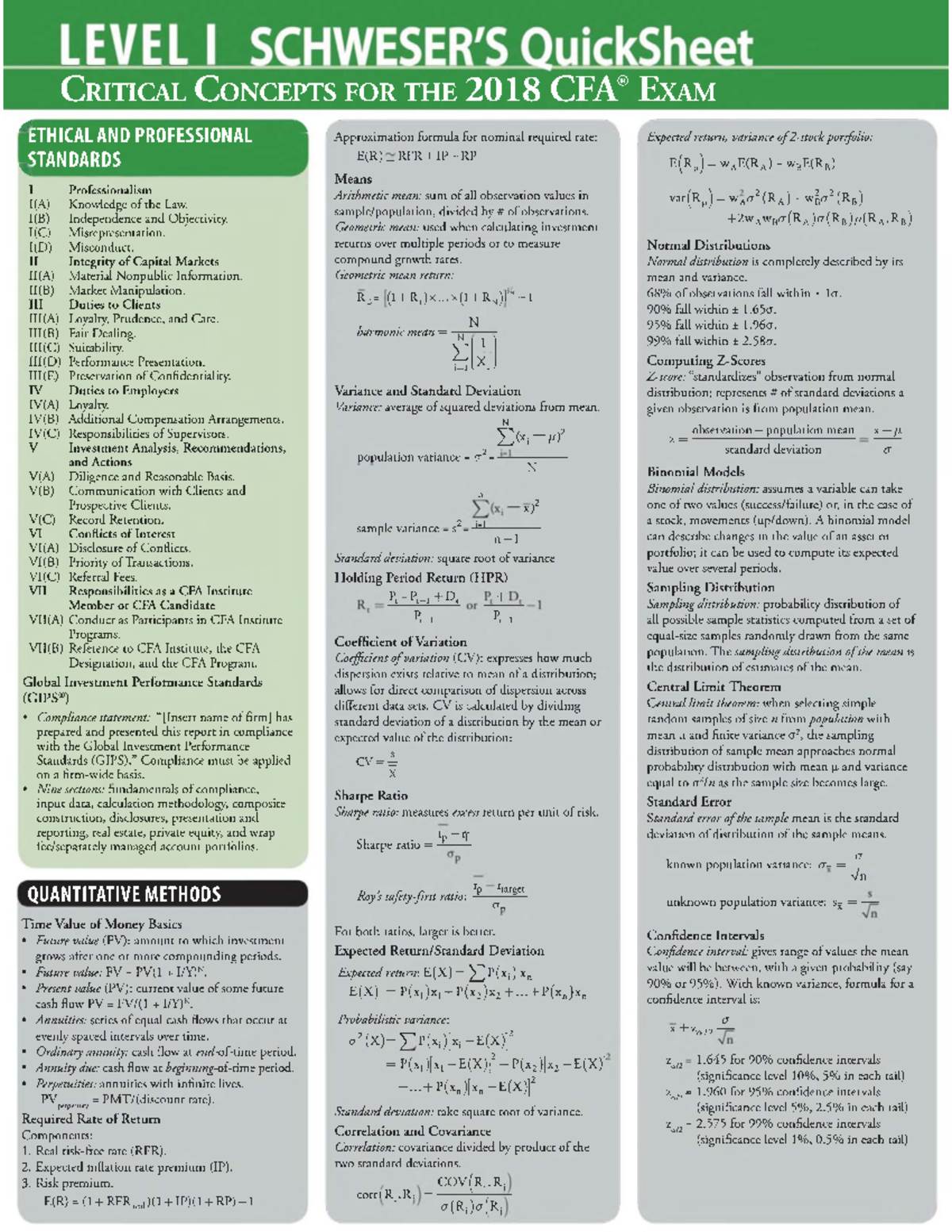 Qdoc - 2018-cfa-level-1-quicksheetpdf.pdf - Critical Concepts for the ...